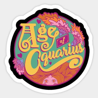 aquarius age Sticker